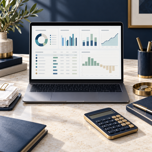 Control de Gastos y Finanzas de NEVUNI Business con panel financiero