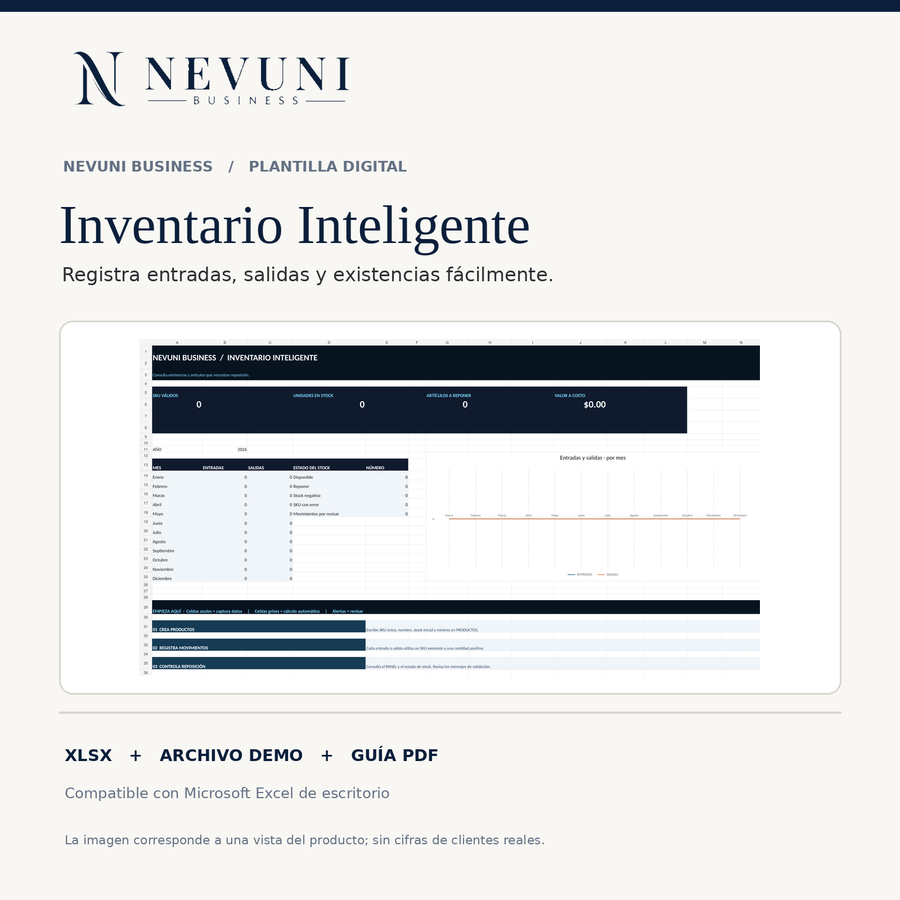 Inventario Inteligente | NEVUNI Business (Excel)