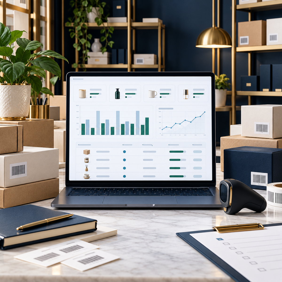 Inventario Inteligente de NEVUNI Business con control de existencias