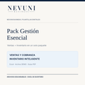 Portada del Pack Gestión Esencial de NEVUNI Business